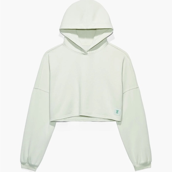 Savage X Fenty Minty White  Xssential Crop Hoodie - Picture 6 of 13